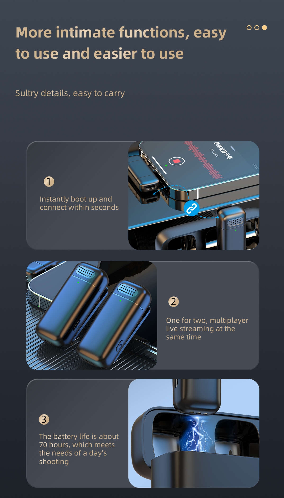 K13 Manufacturers Wholesale Professional Wireless Lavalier Microphone New Hot Selling Multi-function High Value Advantage Supply