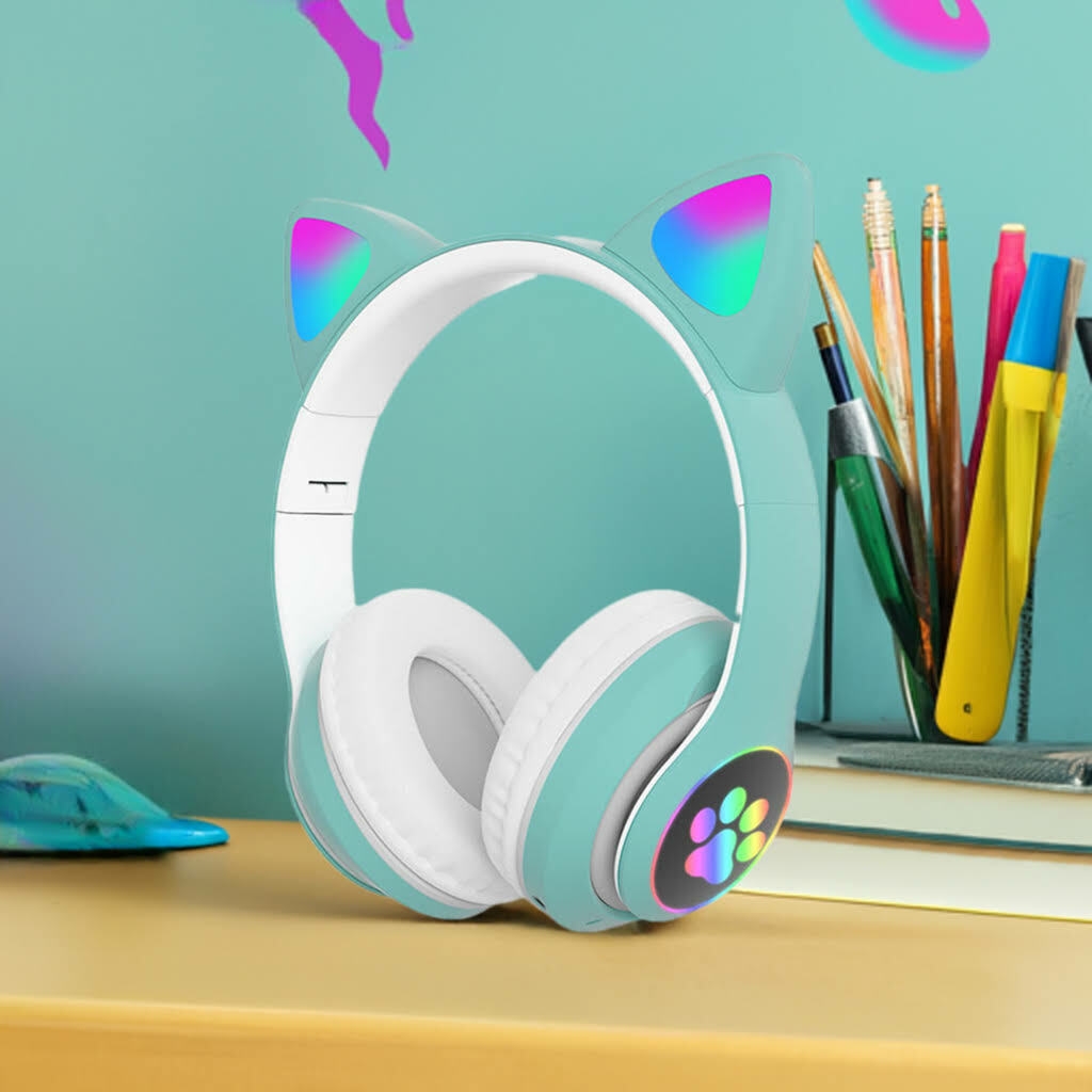 Gear Geek STN-28 Cat LED Wireless Headphones - Gear Geek