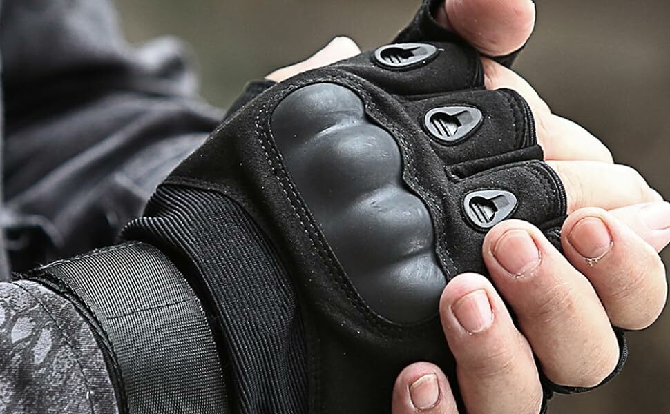 Nylon Tactical Half Finger Gloves