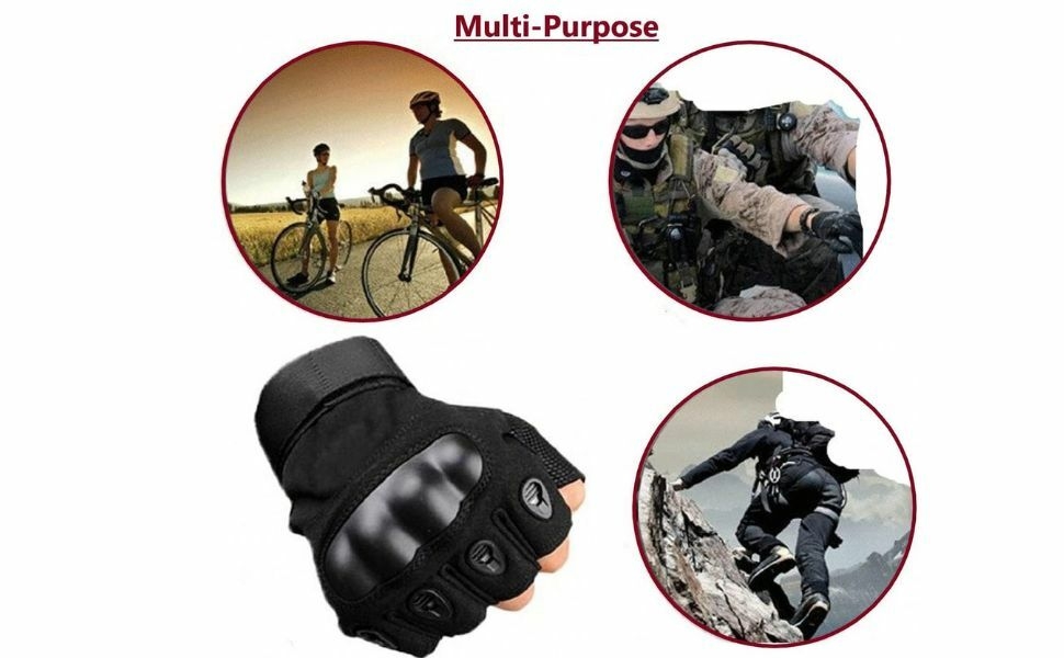 Nylon Tactical Half Finger Gloves 