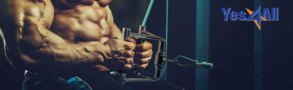 Double grip row cable attachment