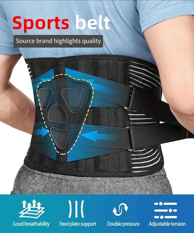 osk back brace support belt for men women with lumbar pad anti skid technology details 0