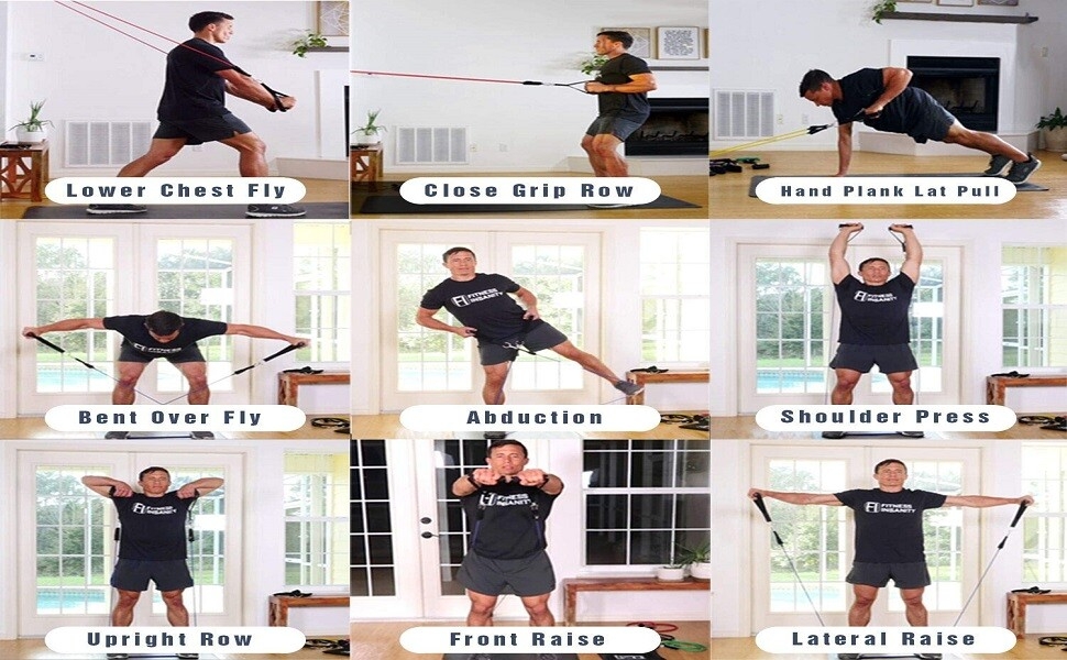 resistance band set for workout