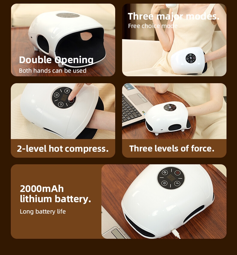 批发手部按摩设备电动压缩空气压力点疗法电动多功能手掌手部按摩器