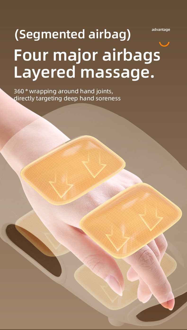 批发手部按摩设备电动压缩空气压力点疗法电动多功能手掌手部按摩器