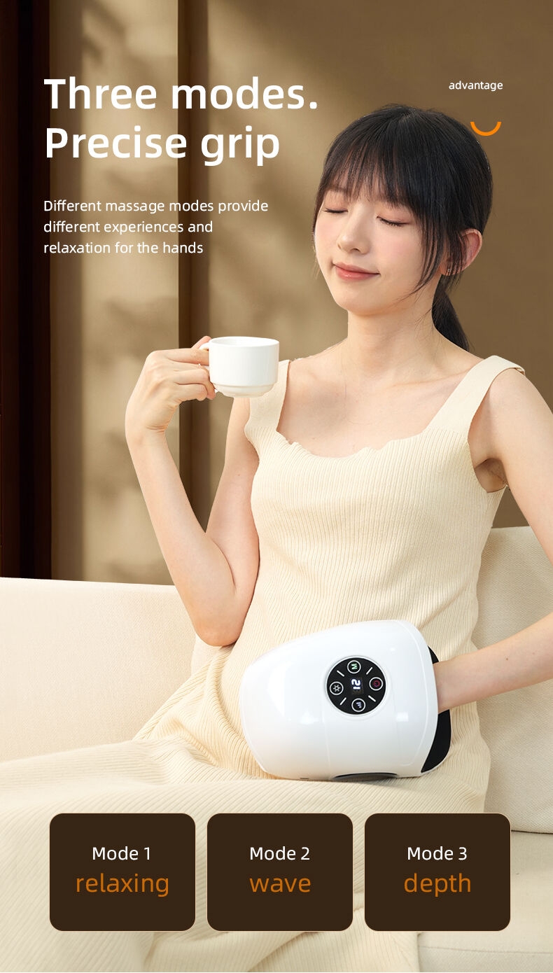 批发手部按摩设备电动压缩空气压力点疗法电动多功能手掌手部按摩器