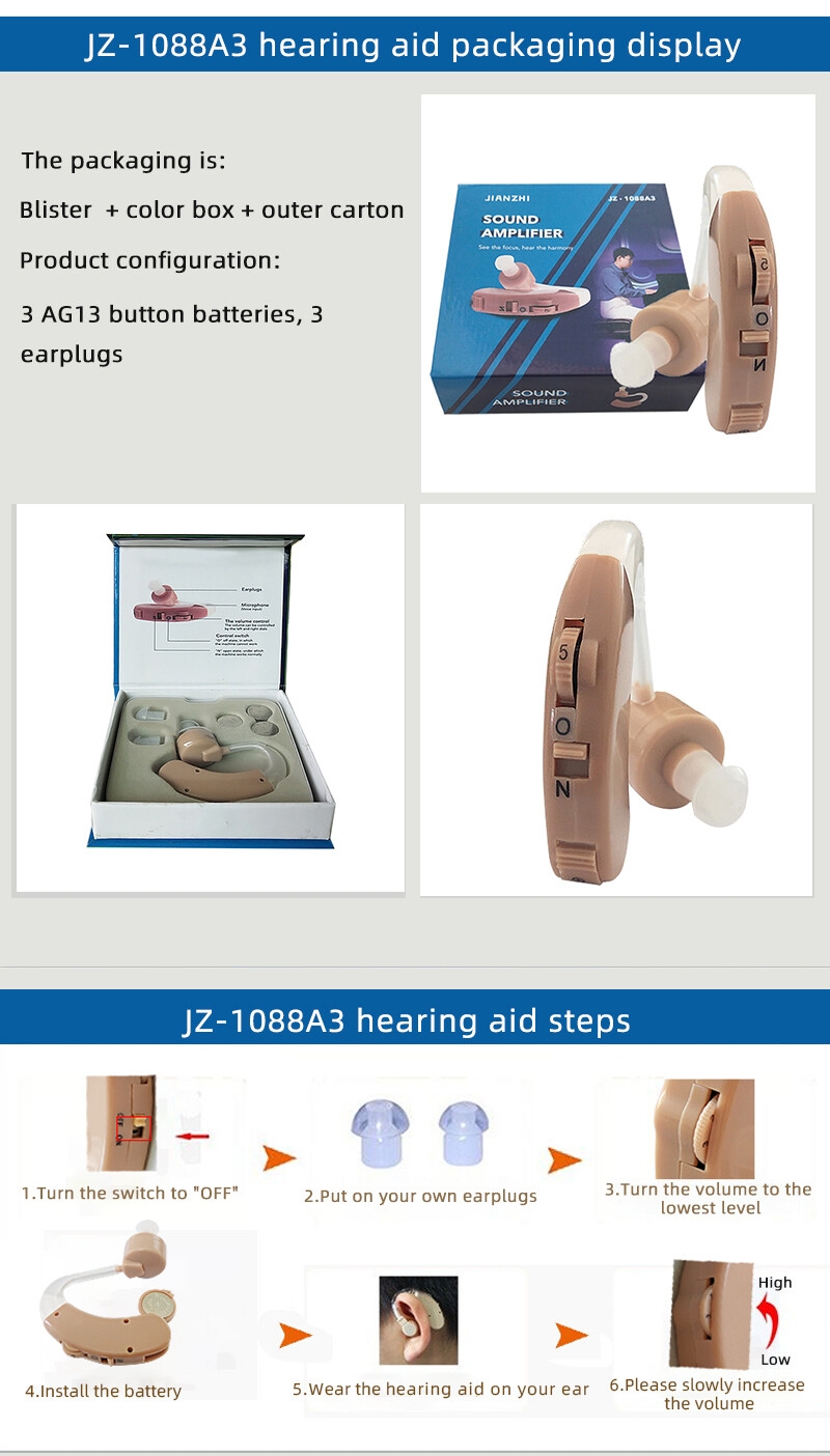 Mini Sound Amplifier Manufacturer JZ-1088A3 with Battery