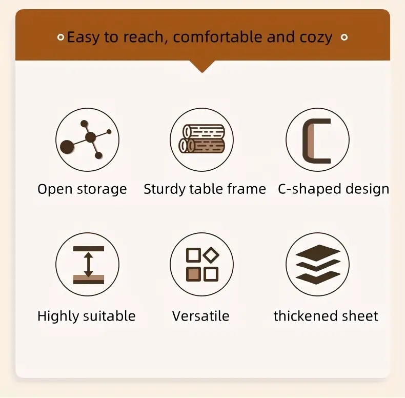 多功能电脑桌 -，简易办公桌，完美适用于笔记本电脑、学习、办公室或床边使用，可放置书本、水杯、食物 商品详情 0