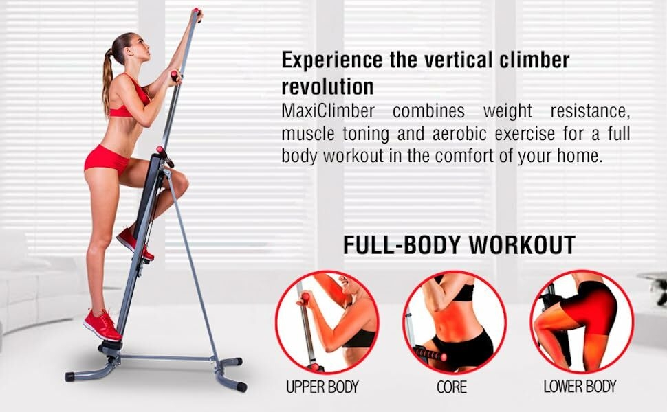 maxiclimber maxi climber xl 1000 2000 original classic sport step machine vertical stepper home gym
