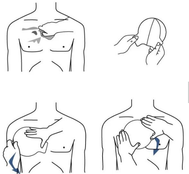 Medical Chest Seal Vented Rescue Chest Dressing Bandage Occlusive Patch Occlusive Thoracic 2