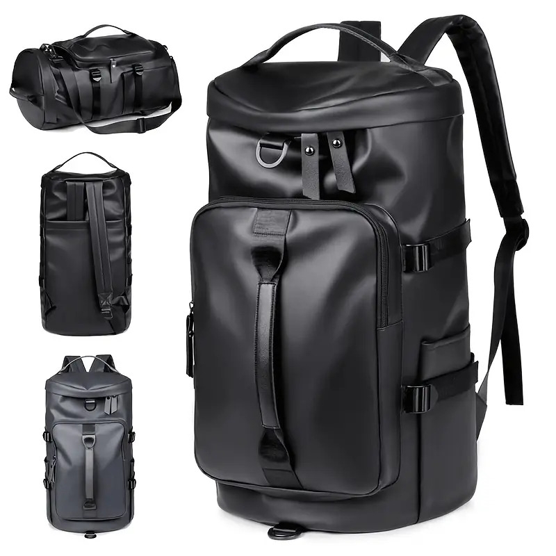 stylish mens large capacity backpack waterproof lightweight with adjustable straps for travel everyday use details 0