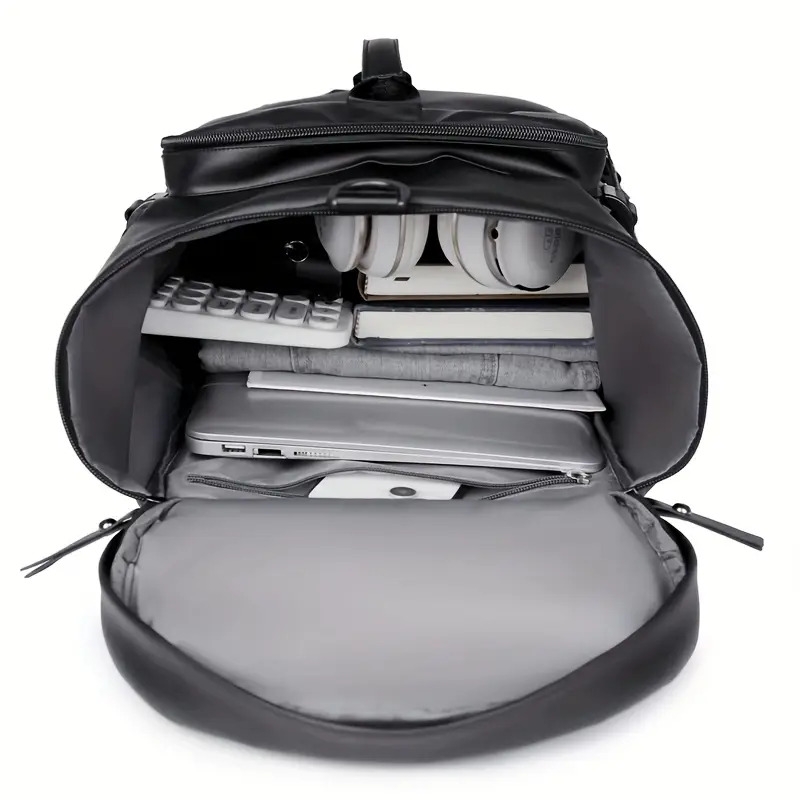 stylish mens large capacity backpack waterproof lightweight with adjustable straps for travel everyday use details 5