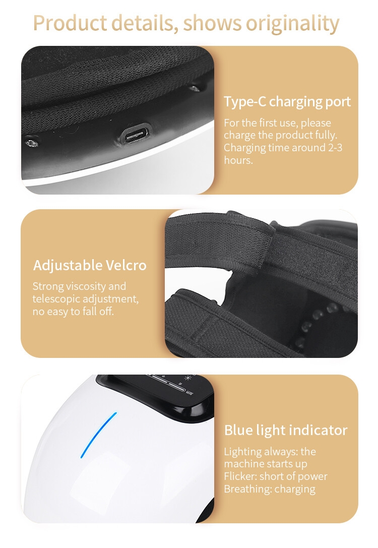 畅销无绳膝盖按摩器，带热量和振动