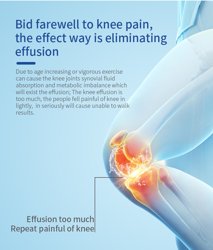 畅销无绳膝盖按摩器，带热量和振动