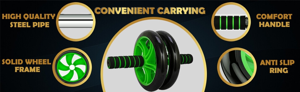 SPN-TP3A0 Izoo Ab Roller Perfect Abdominal Stomach Exercise for Total Body Carver Fitness Workout