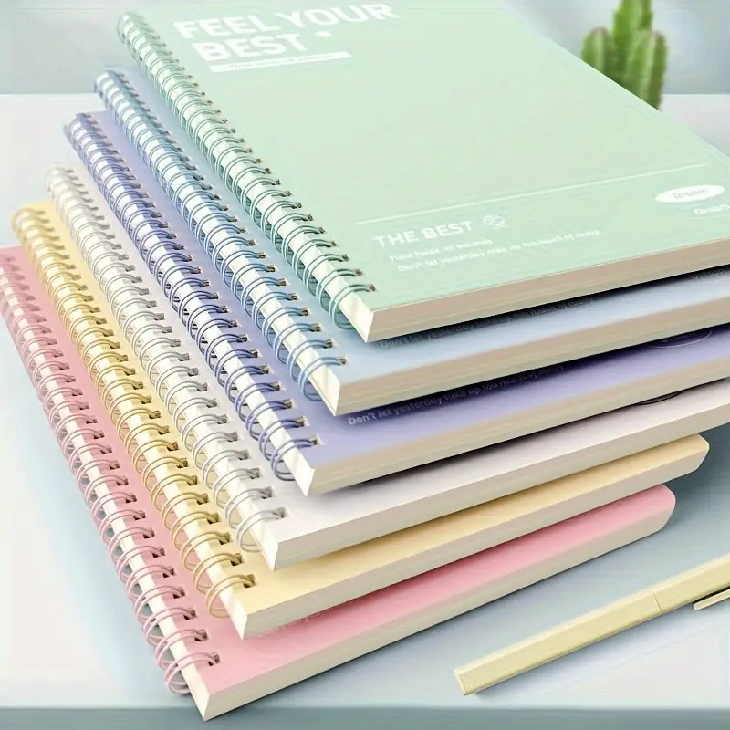 A5 Notebook with Simple Design, Spiral Bound Notebook, B5 Notebook, Perfect for Journaling, Note-taking And Planning, 60 Sheets - Assorted Colors (1pc)