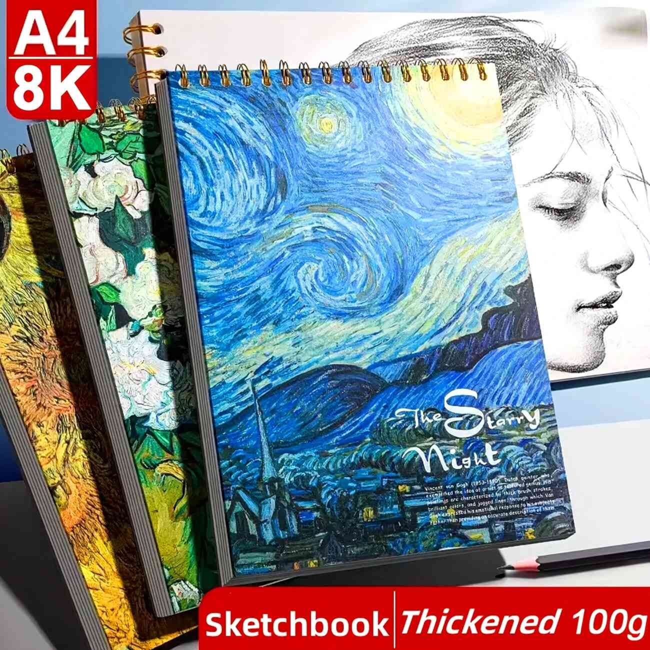 1pc star  4 sketchbook for art students special use   students spiral bound 60 pages details 1