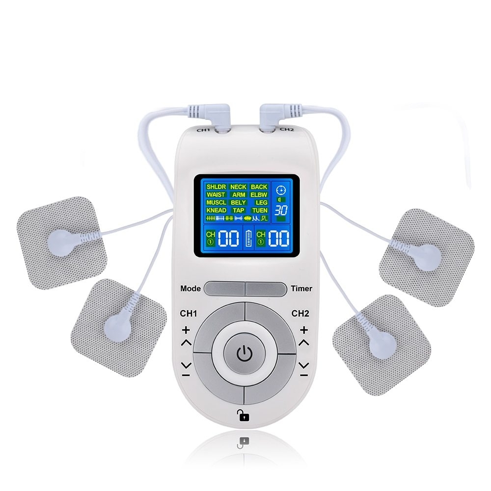 Generic Tens Machine Unit With 4 Electrode Pads Pain Relief Pulse ...