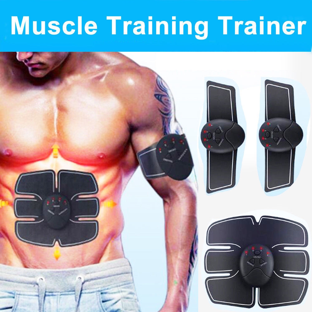 Generic Factory 6 Pack Ems Smart Muscle Stimulator Abdominal Trainer Pad Hip Slimming Massager 6062