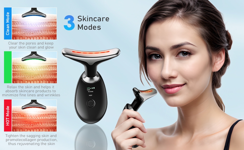 Hot Sale Face Neck Tool For Skin Care, Electric Neck Face Lifting Device For Wrinkle Removal, MULTICOLOR 3