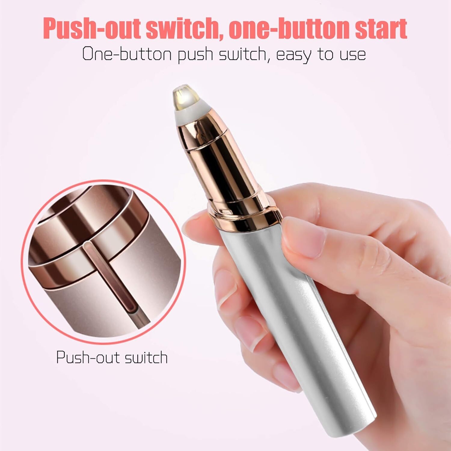 Rechargeable Eyebrow Trimmer for Women Men Eyebrow Hair Remover, Eyebrow Razor, Portable Painless Electric Eyebrow Trimmer for Women, Facial Hair Remover 29c615b08924af3fcb861fe66a463c8c