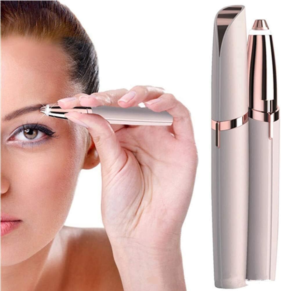 Rechargeable Eyebrow Trimmer for Women Men Eyebrow Hair Remover, Eyebrow Razor, Portable Painless Electric Eyebrow Trimmer for Women, Facial Hair Remover 44479a057a2bde42a0407f6617f51135