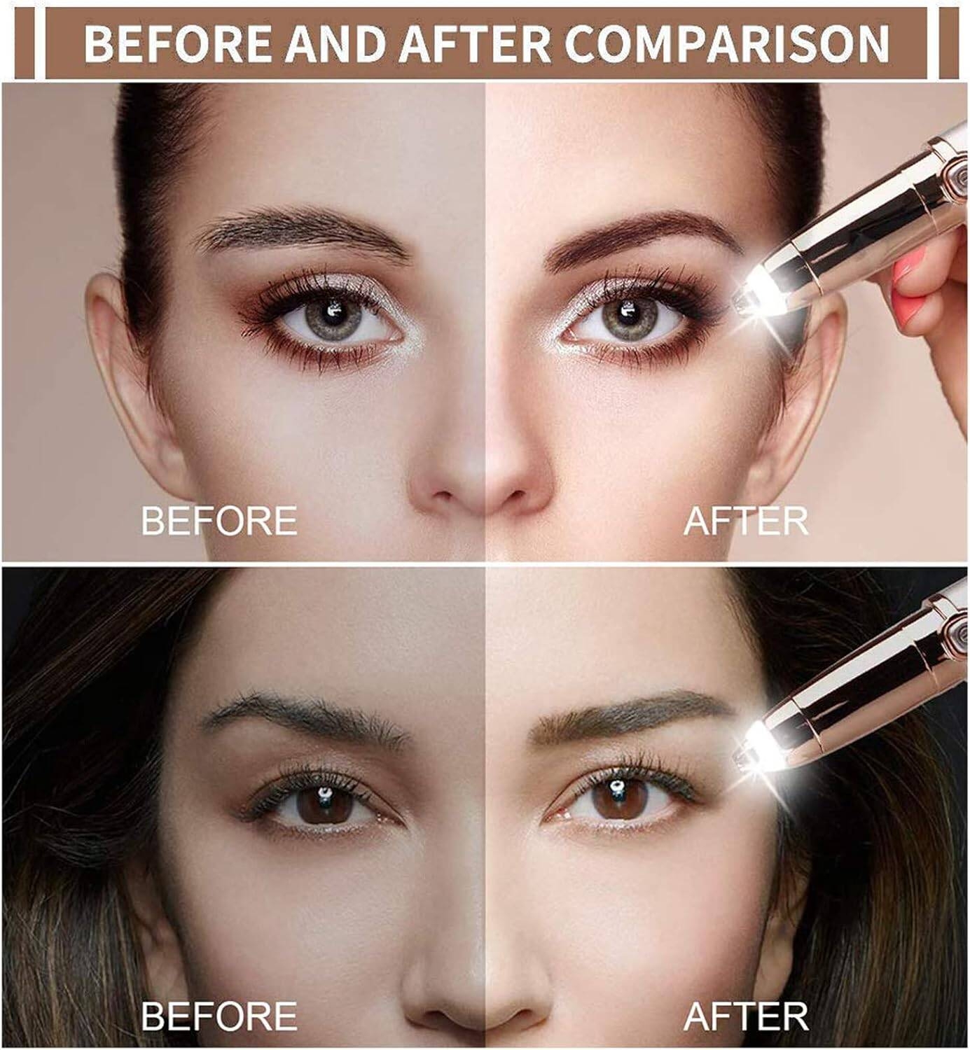 Rechargeable Eyebrow Trimmer for Women Men Eyebrow Hair Remover, Eyebrow Razor, Portable Painless Electric Eyebrow Trimmer for Women, Facial Hair Remover 59e113a69aff9ec26cf0b998f6f8dbbc