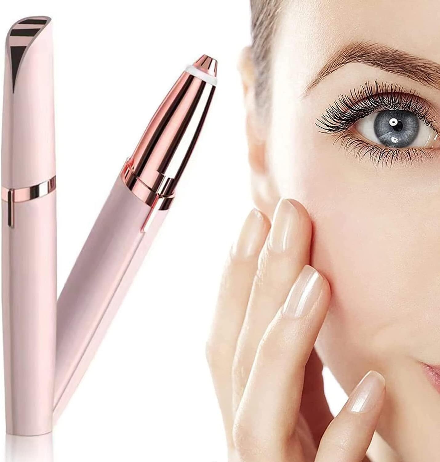 Rechargeable Eyebrow Trimmer for Women Men Eyebrow Hair Remover, Eyebrow Razor, Portable Painless Electric Eyebrow Trimmer for Women, Facial Hair Remover 64310417a513861dd523310c2b90fd0f
