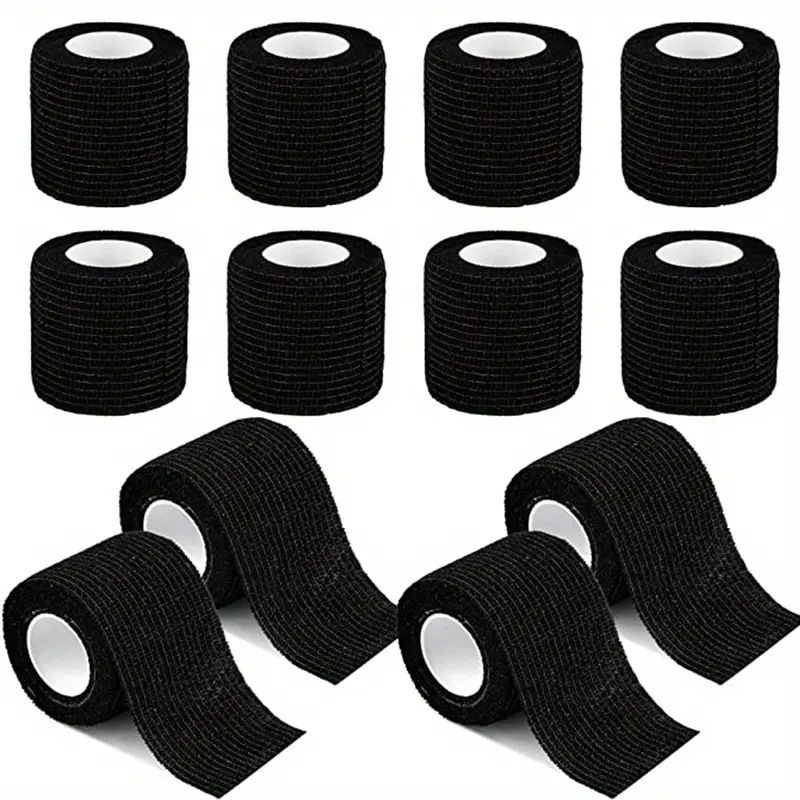 12 24 48pcs waterproof tape tattoo handle bandage non slip sports non woven disposable self   elastic bandage details 0