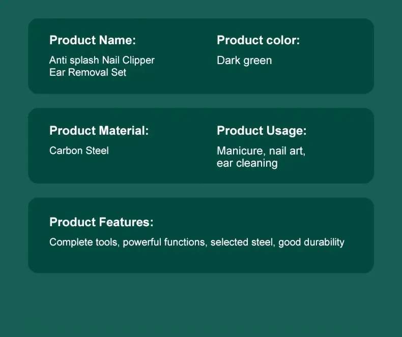 10 in 1 manicure set   nail clipper kit manicure professional manicure pedicure set mens accessories   set nail grooming kit present for men husband boyfriend parent details 5