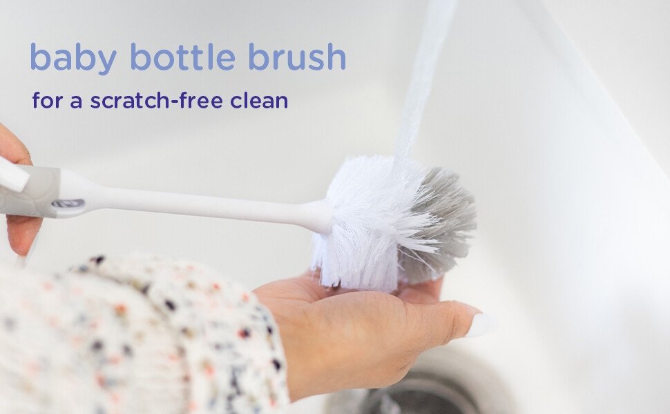 baby bottle brush for a scratch-free clean