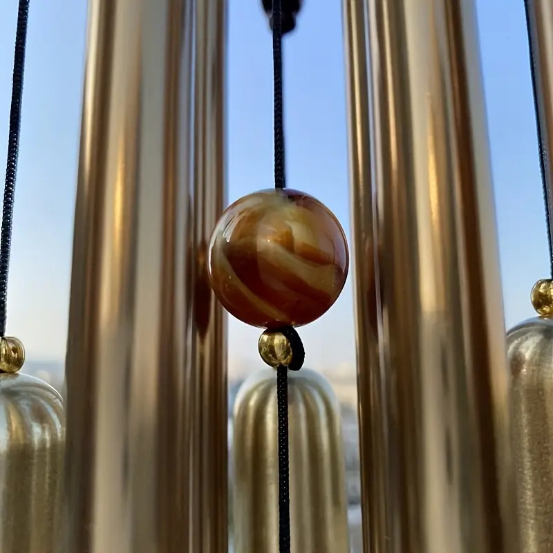 extra large wind chimes rust resistant aluminum alloy tubes with antique soothing sounds for garden yard home decor no electricity needed outdoor wind powered durable metal chimes for outside elegant decor piece details 3
