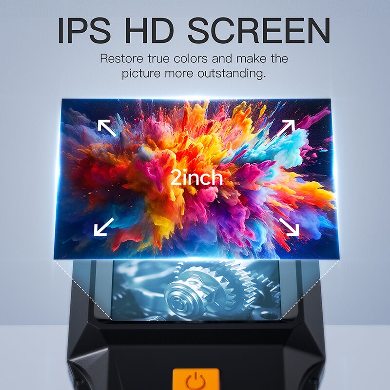 新款P230工业内窥镜管道检查摄像机8毫米镜头汽车发动机管道镜摄像机，带AA电池电源