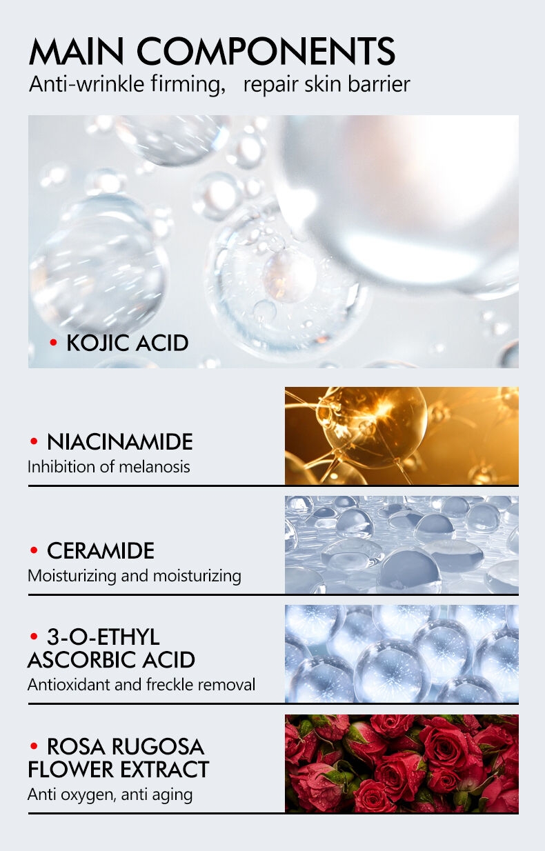 Best 5 Pieces Kojic Acid Skin Care Set (New) Wit Collagen 7 Days Brightening Smooth Wrinkle Face Skin Care Gift Sets