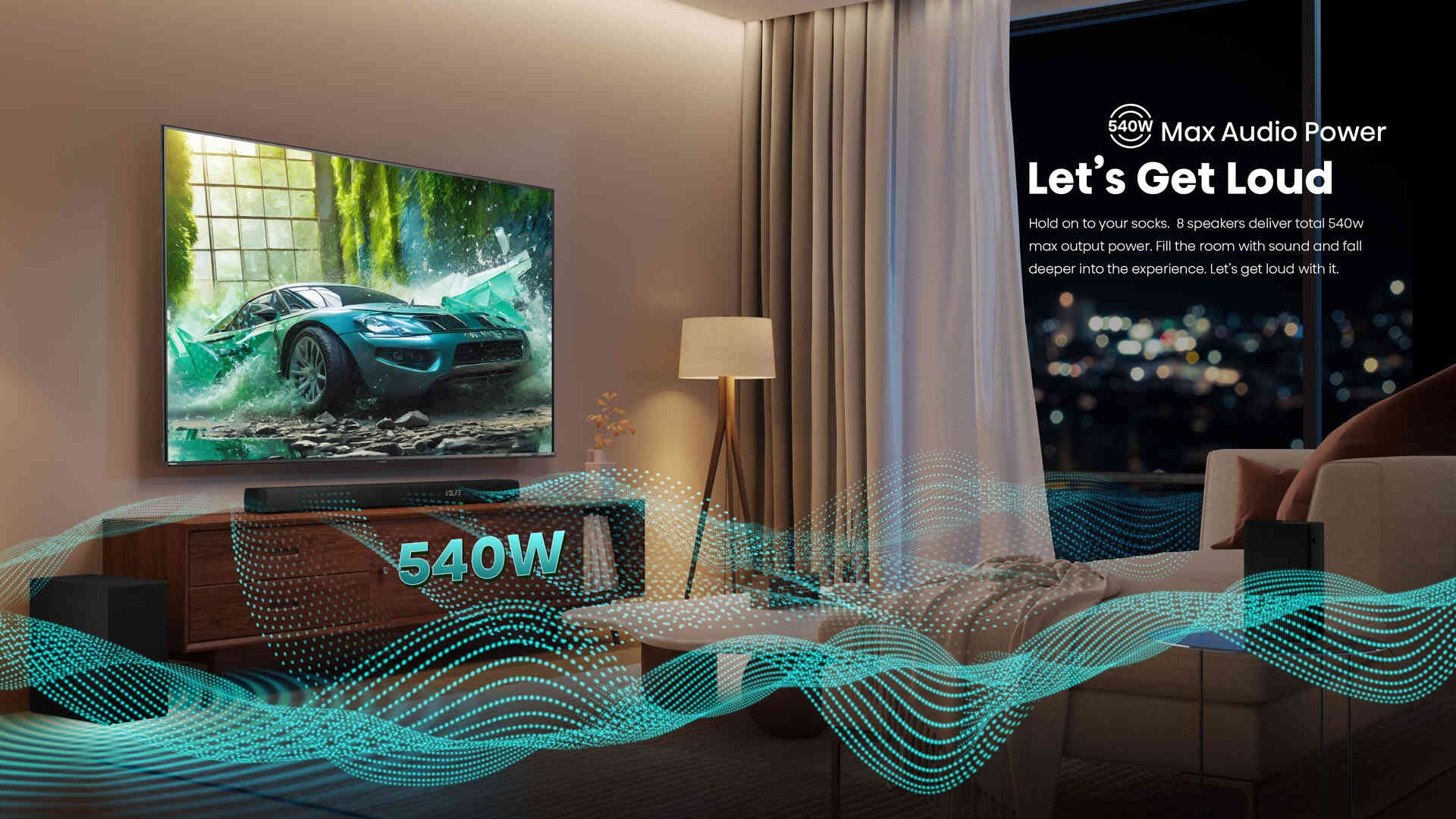 Hisense HS5100 540W 5.1 ch Wireless Soundbar