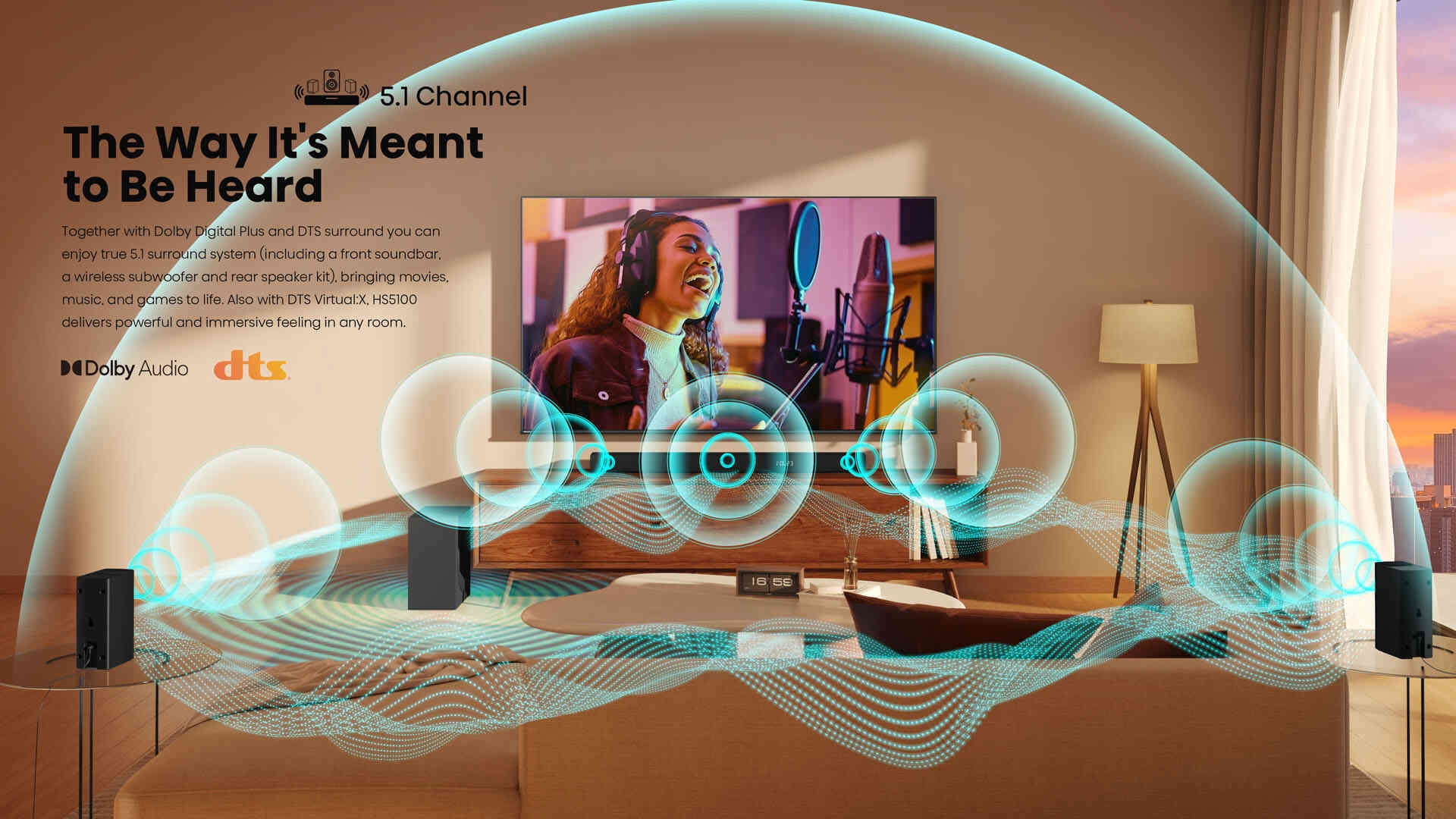 Hisense HS5100 540W 5.1 ch Wireless Soundbar