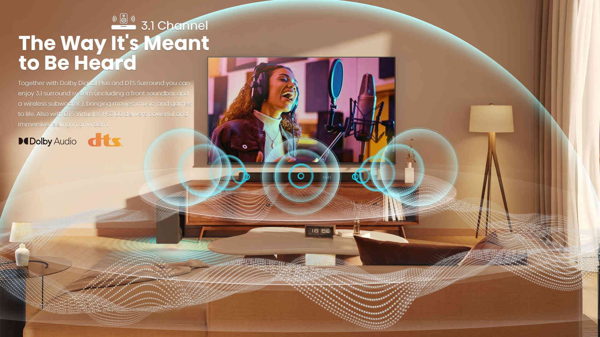 Hisense HS3100 Soundbar | 3.1 Channel Soundbar