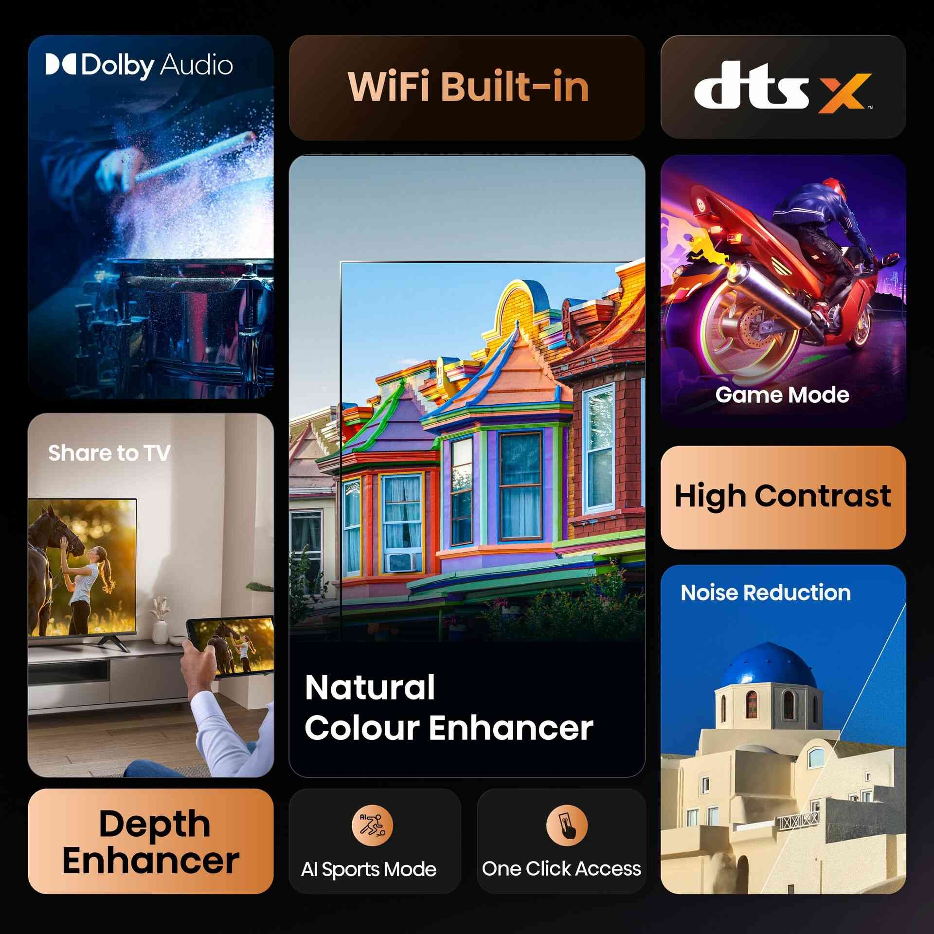 Hisense 43A4Q | 43″ FHD VIDAA Smart TV feature banner