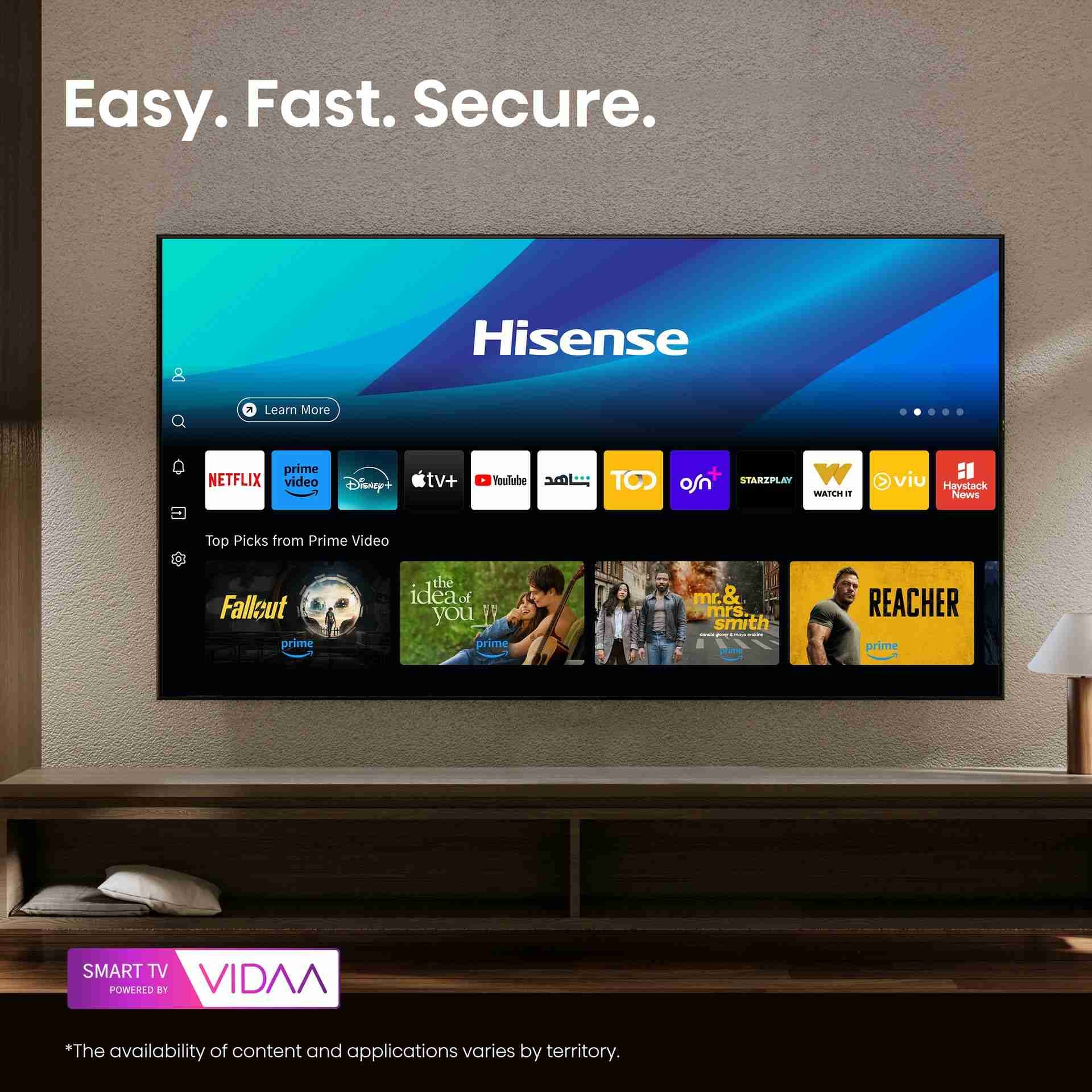 Hisense 43A4Q | 43″ FHD VIDAA Smart TV feature banner