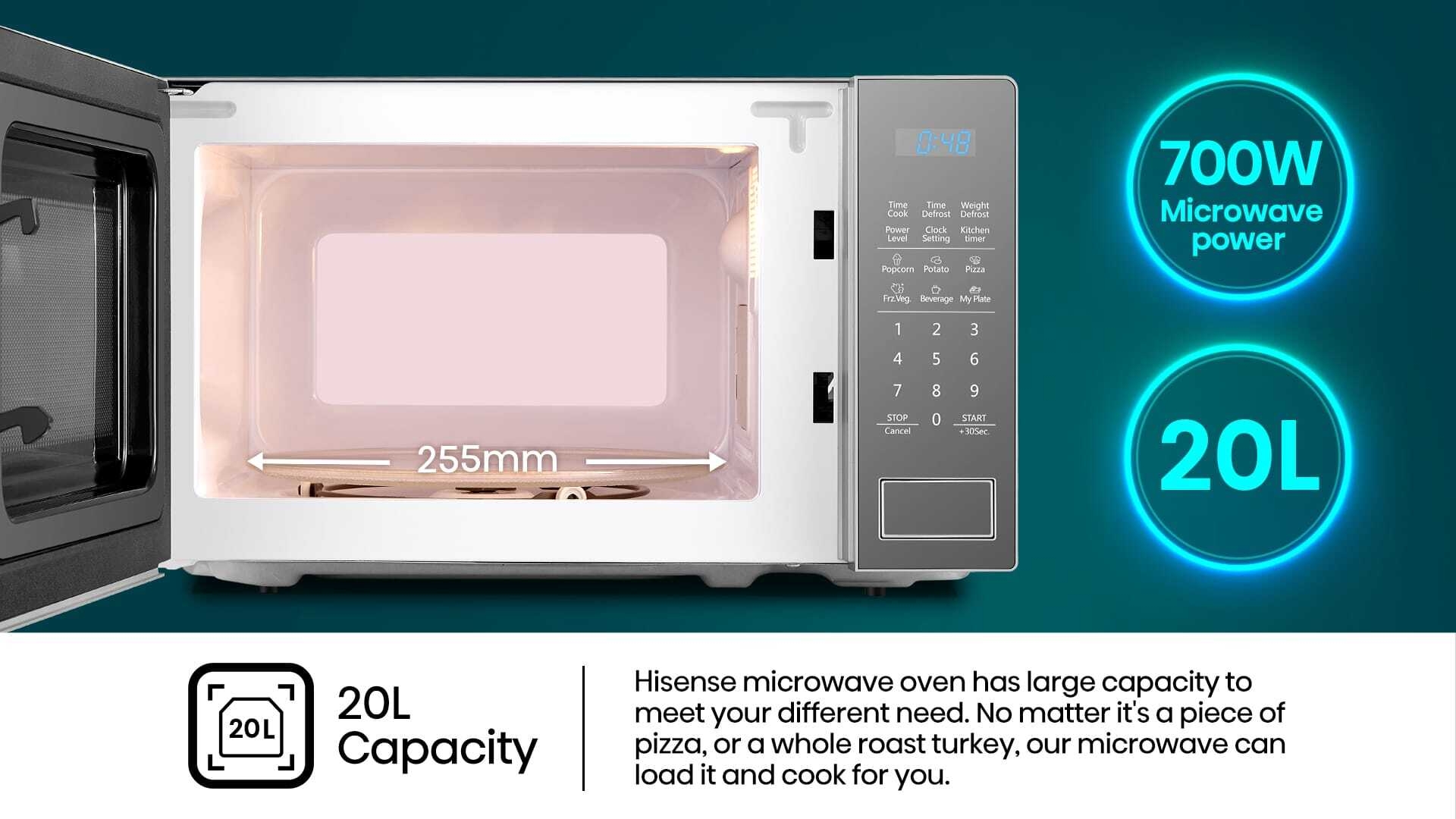 Hisense H20MOMS11 | 20L Microwave Oven