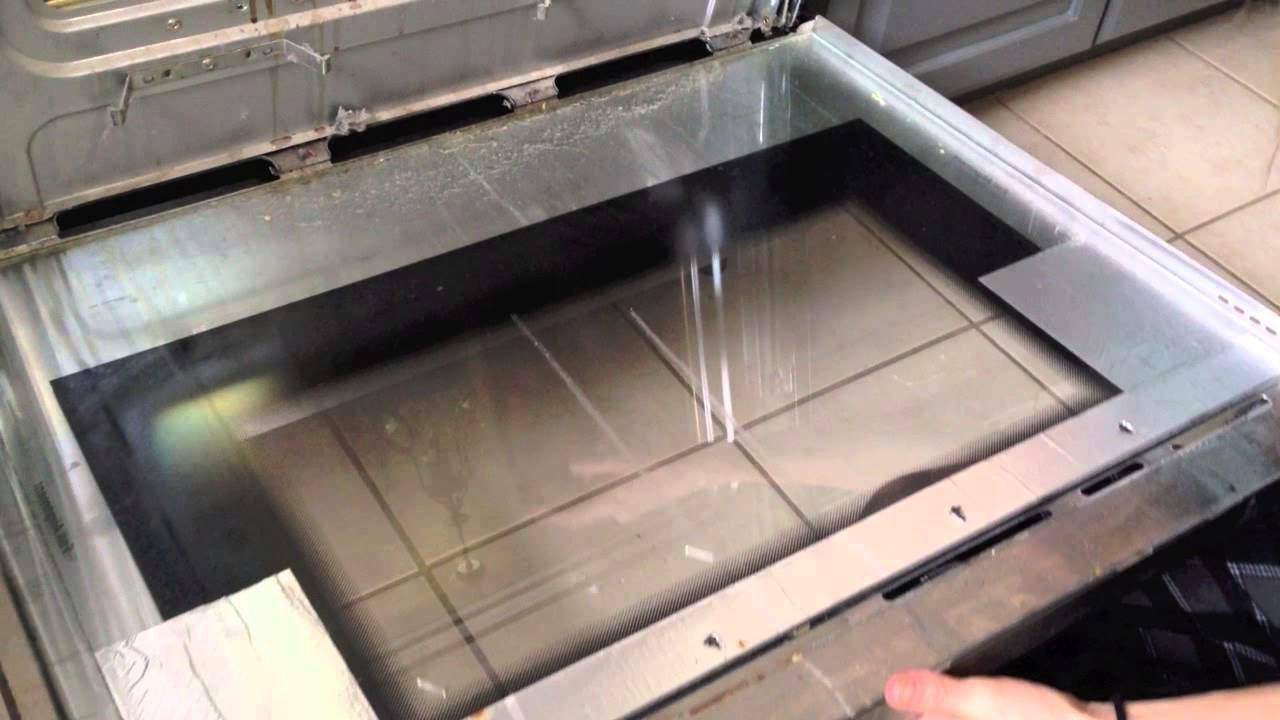 Clean in the inside of your Oven Door Glass - YouTube