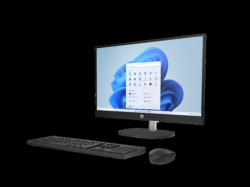 23C1-INTEL OPP HP 24 inch All-in-One Desktop PC JetBlack T NT HAS CaptainCrunchWireless Win11 CoreSe