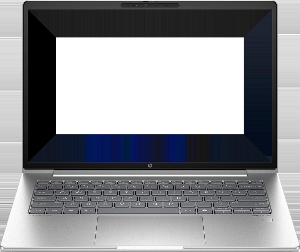 An HP laptop