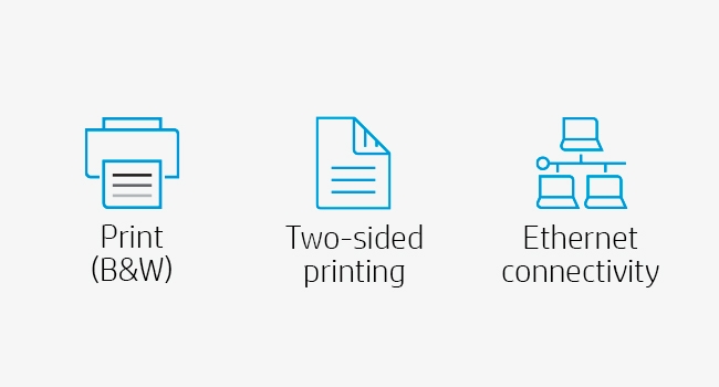 black white two-sided printing ethernet connectivity