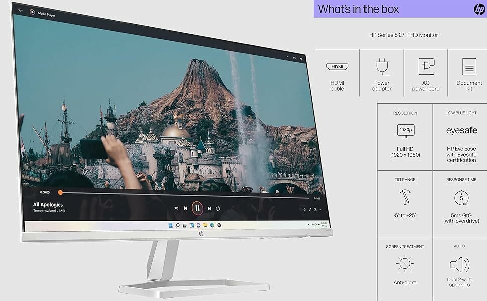 HP Series 5 527sa Monitor with Speakers 94F48AA#ABA