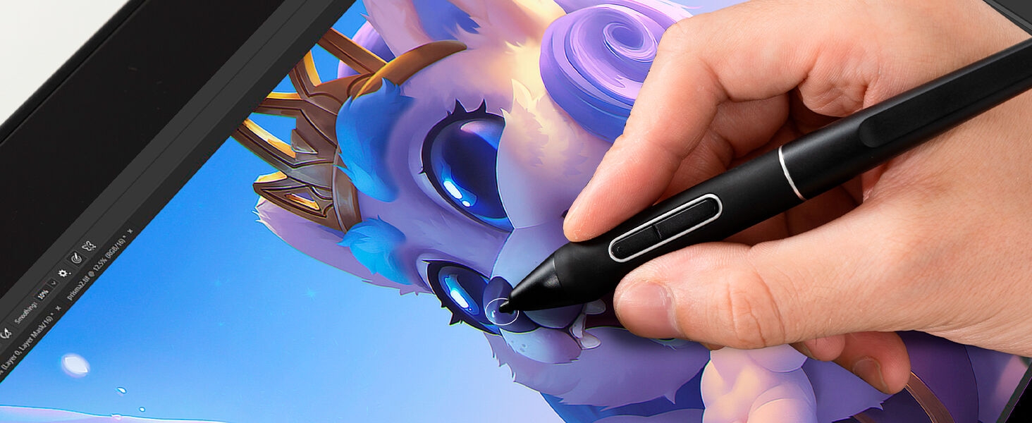 Full laminated screen eliminates the parallex to the lowest.