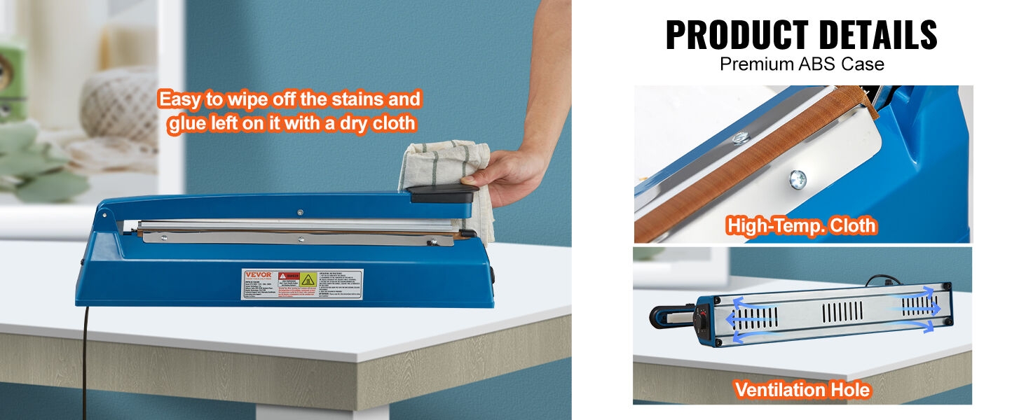 adjustable timer electric heat seal closer