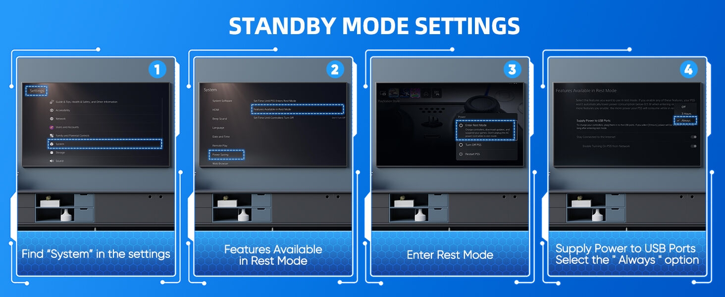 RGB Wall Mount for PS5 Slim 3