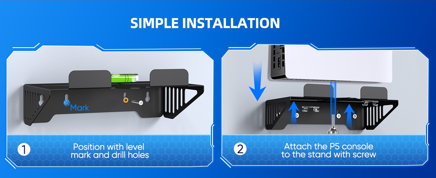 RGB Wall Mount for PS5 Slim 6