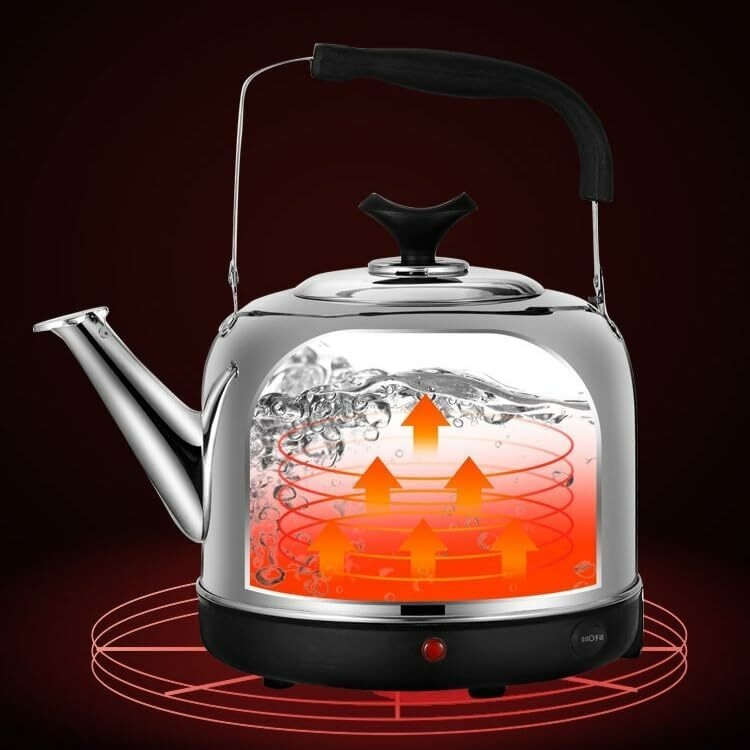 JP Jamesport Automatic 7.5L Stainless Steel Electric Kettle, Electric Boiling Water Kettles,Stainless Steel Household Electric Kettle Water Kettle AU Plug Household Fast Heating Electric Boiling Tea (Size: 7.5L) image